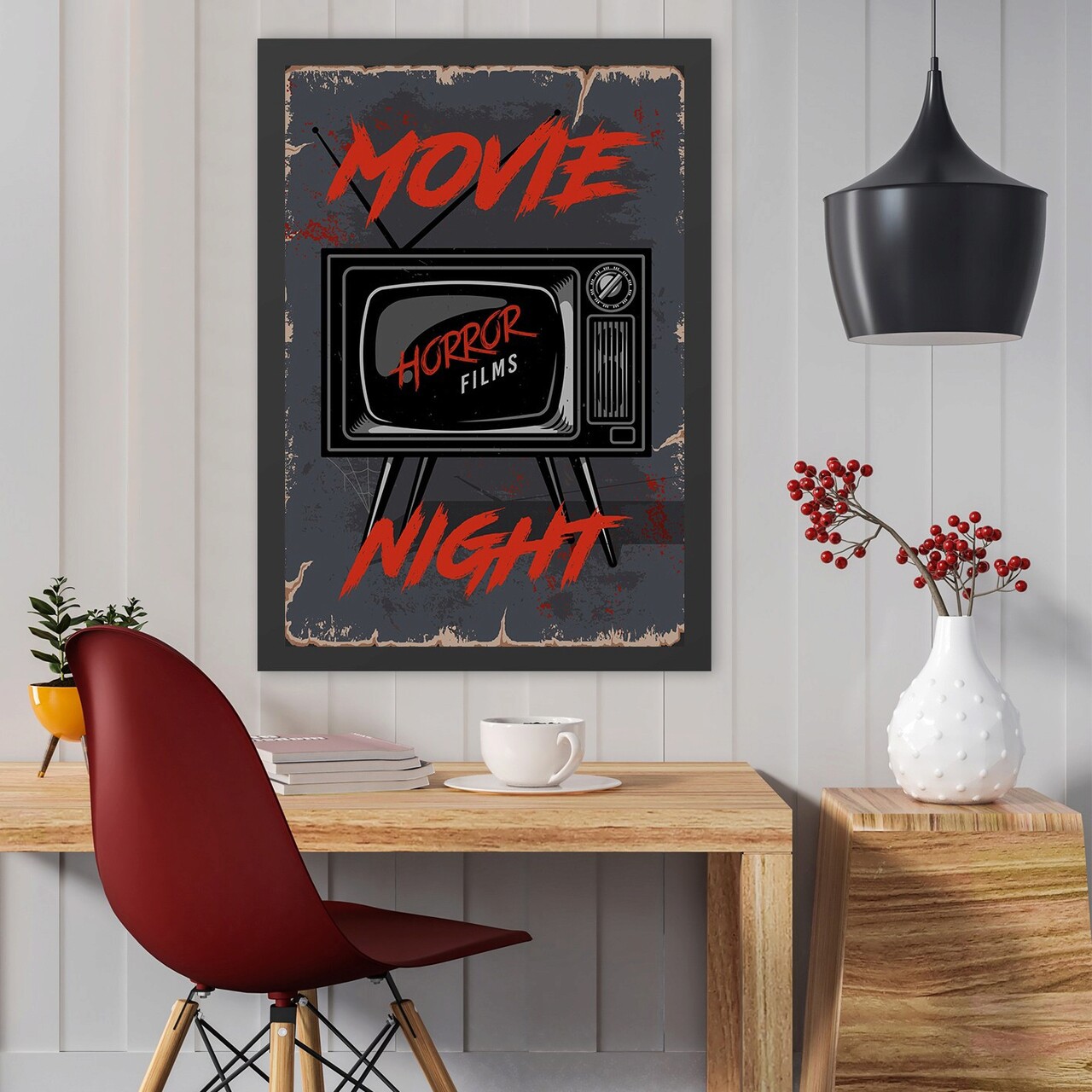 Tablou decorativ, Movie Night (40 x 55), Polistiren, Multicolor - imagine 3